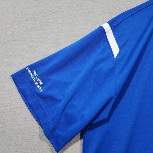 Nike Polo Shirt Mens XL Blue Solid NikeGolf Short Sleeve Athletic DRI-FIT - Picture 11 of 16